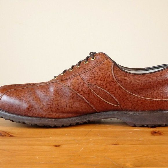 Footjoy Classics Dry Premiere Spikeless Mens Golf Shoes 55546 10.5E Wide Tan USA - Picture 2 of 11